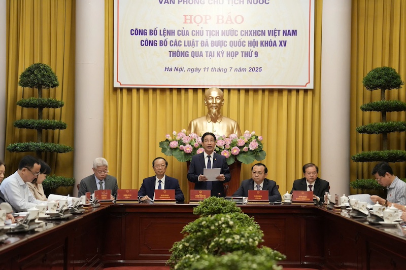 Công bố Lệnh của Chủ tịch nước về 9 Luật vừa được Quốc hội thông qua tại Kỳ họp thứ 9